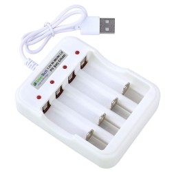 Greentech Pil Şarj Cihazı (Dört Yuvalı) - 1.2V Ni-Mh / Ni-Cd AA / AAA / GT-BC04