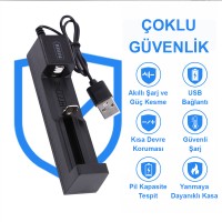 Greentech Pil Şarj Aleti (Tek Yuvalı) - Lityum Pil Şarj Cihazı / GT-BC01-2 Adet Greentech Pil Şarj Aleti (Tek Yuvalı) - Lityum Pil Şarj Cihazı / GT-BC01-2 Adet