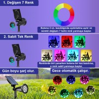 Greentech Güneş Enerjili Renk Değiştiren 7 Ledli Bahçe Aydınlatma / GT-SL04 Greentech Güneş Enerjili Renk Değiştiren 7 Ledli Bahçe Aydınlatma / GT-SL04