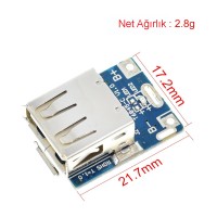 GT-AP11 Powerbank Devresi - Usb Pil Şarj Modülü , 5V Usb Boost Modül GT-AP11 Powerbank Devresi - Usb Pil Şarj Modülü , 5V Usb Boost Modül