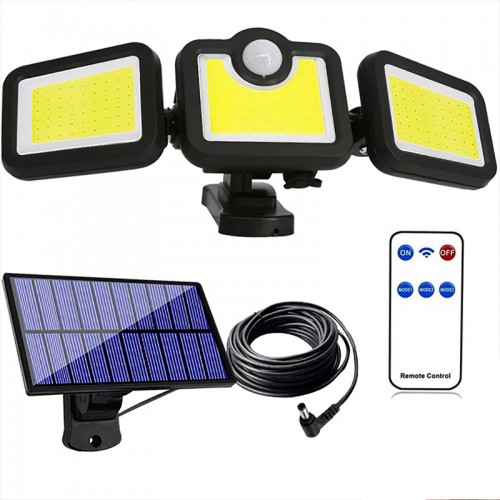 Greentech Güneş Enerjili Hareket Sensörlü, 3 Taraflı 171 Cob Led Aydınlatma / GT-SL15 Greentech Güneş Enerjili Hareket Sensörlü, 3 Taraflı 171 Cob Led Aydınlatma / GT-SL15