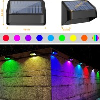 Greentech Güneş Enerjili 8 Renk Geçişli Duvar Aydınlatma (4 Adet) / GT-SL16 